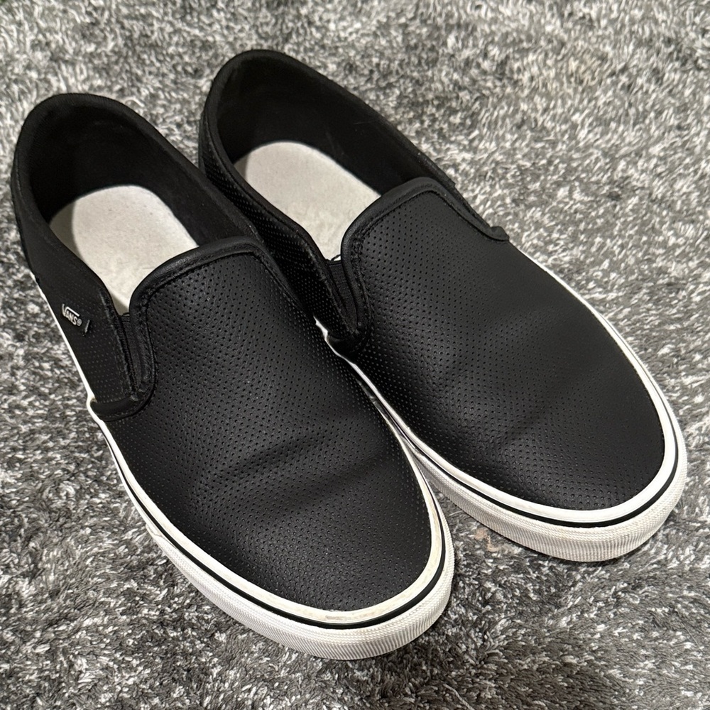 Vans Black Slip-On Shoes
